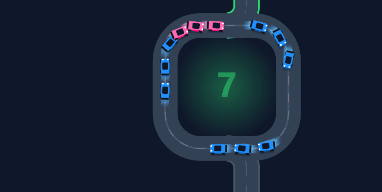 Car Circle arcade sürüş sahnesi