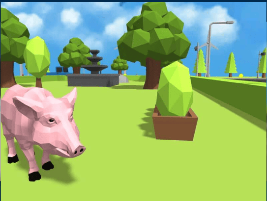 Crazy Pig Simulator oynanış ekran görüntüsü